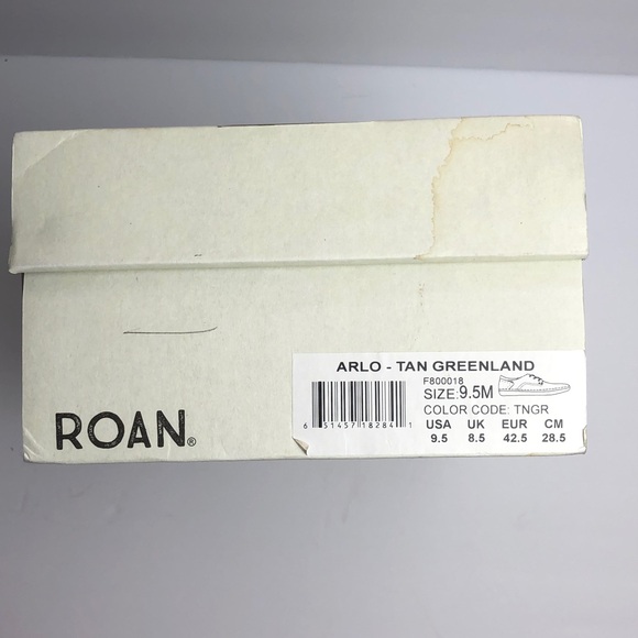Roan by BedStu Arlo shoes size 9.5 Tan Greenland Brown Leather Oxfords